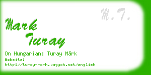 mark turay business card