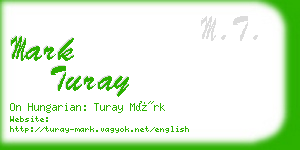 mark turay business card